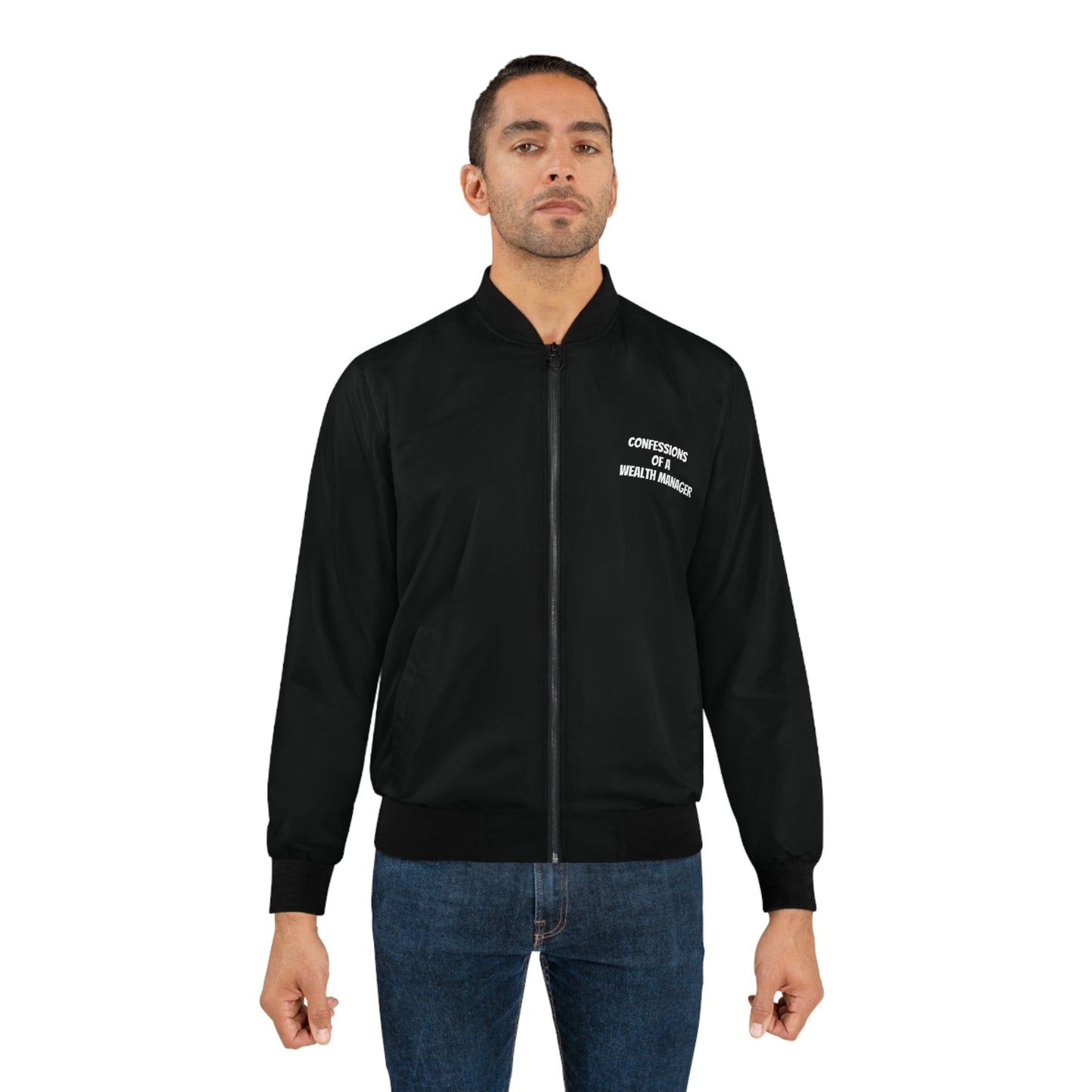 "Confessions of a Wealth Manager" Men's Bomber Jacket