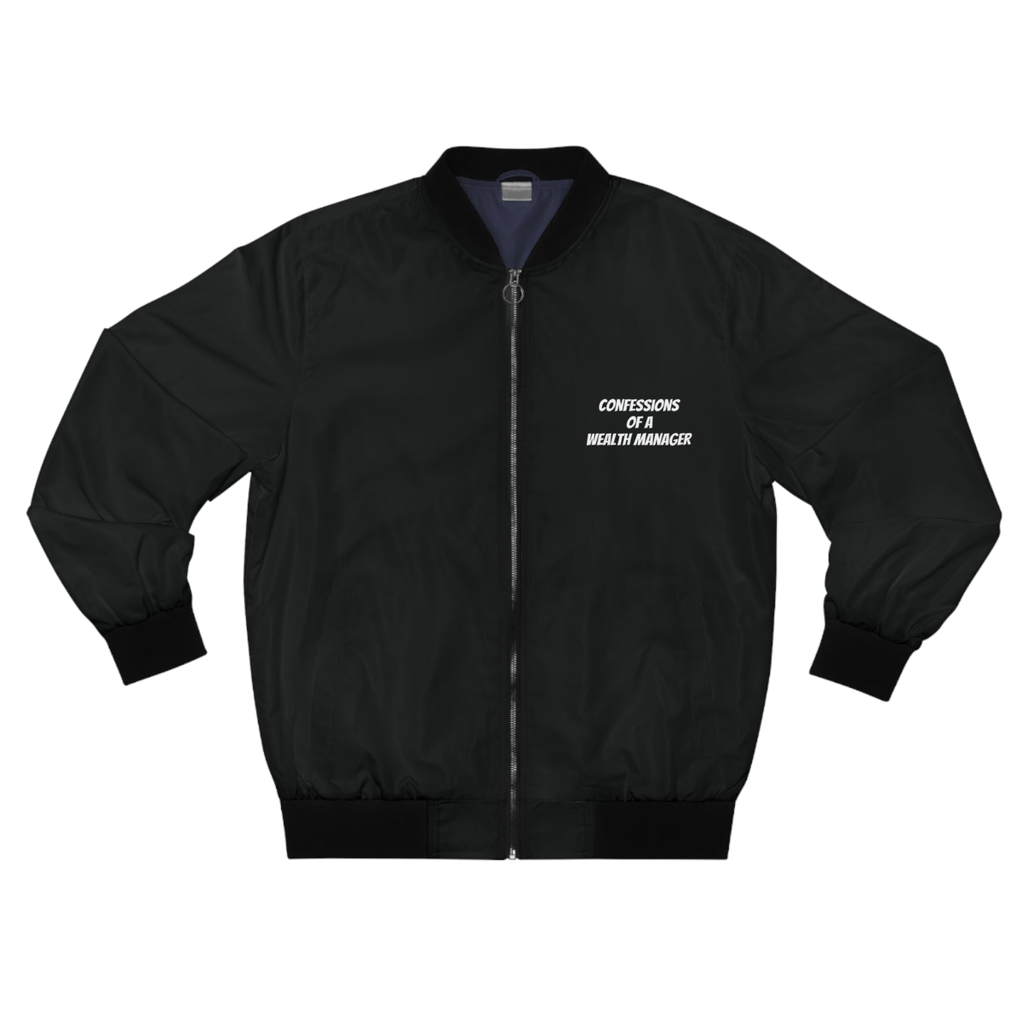"Confessions of a Wealth Manager" Men's Bomber Jacket