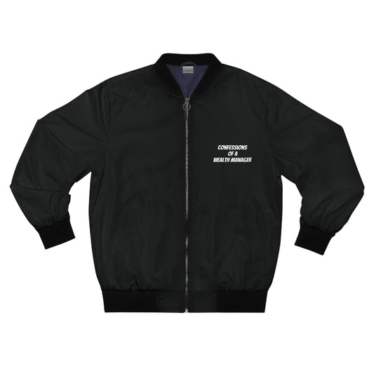 "Confessions of a Wealth Manager" Men's Bomber Jacket